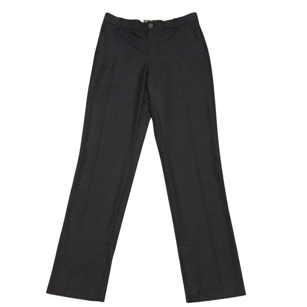 Zara Dark Navy Blue Trouser Pants With Split Hem/ Size M